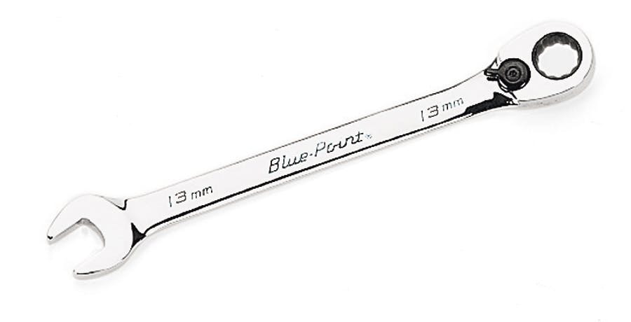13 mm 12-Point Metric 15° Offset Ratcheting Combination Wrench (Blue-Point®) | BOERM13 13 mm 12-Point Metric 15° Offset Ratcheting Combination Wrench (Blue-Point®) | BOERM13